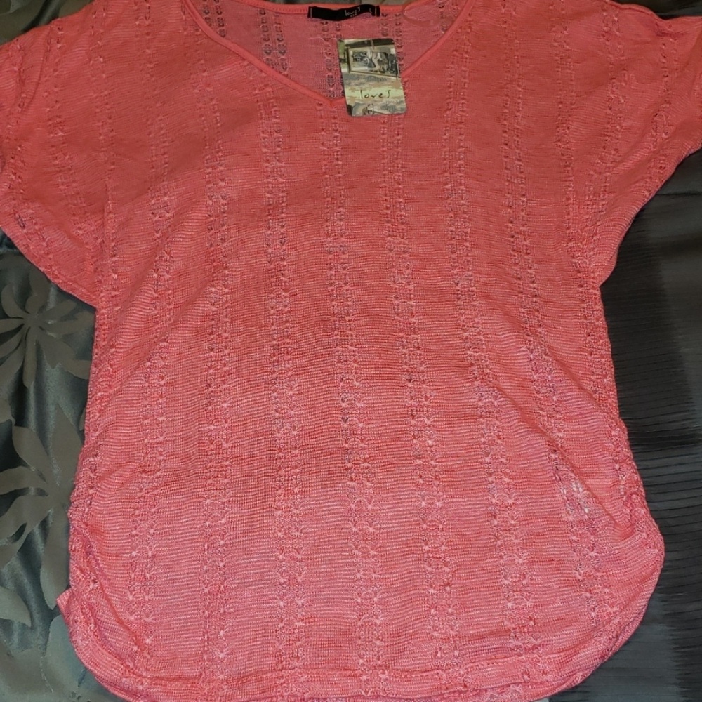 NWT, pink knit top